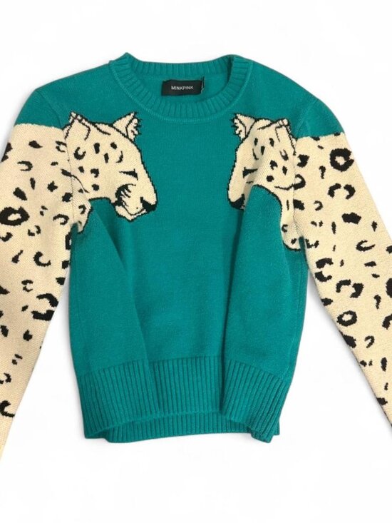 MINKPINK Sweaters - MINKPINK leopard sweater in excellent condition. Size Small